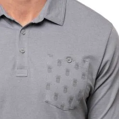 TravisMathew Can Can Golf Polo 2021 -Golf Clubs SHOP ann1770 heather quiet shade 4 28006.1611304694