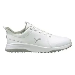 PUMA Grip Fusion Pro 3.0 Spikeless Golf Shoes 2021 -Golf Clubs SHOP ann1869 white silver quiet shade 1 32941.1614759859