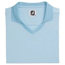 FootJoy End On End Open Collar Golf Polo 2021 Women -Golf Clubs SHOP ann1947 light blue 1 87986.1616039605