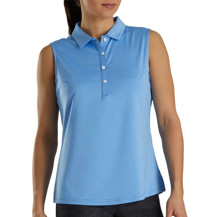 FootJoy Sleeveless Shirt Golf Polo 2021 Women 1 FootJoy Sleeveless Shirt Golf Polo 2021 Women