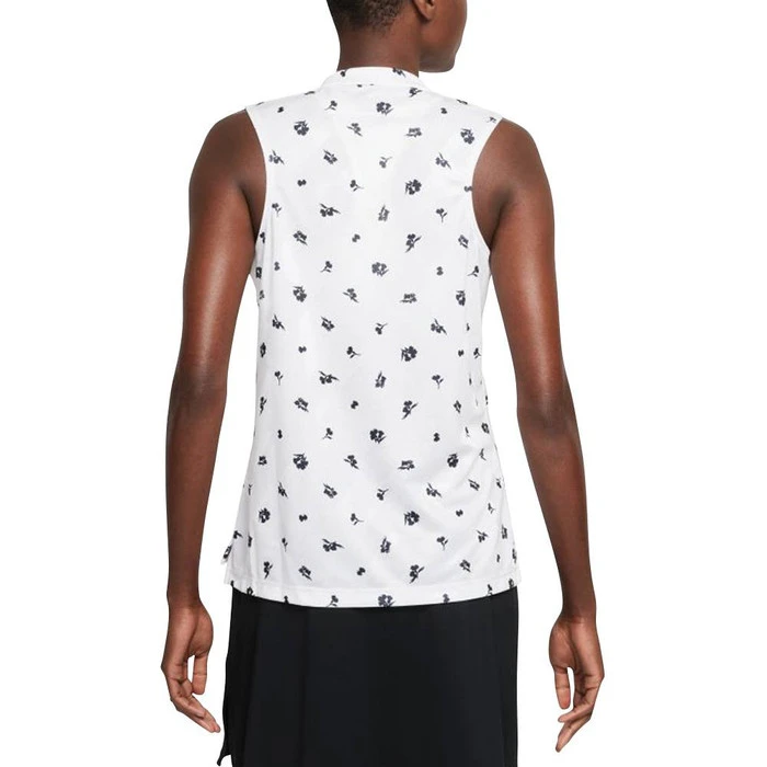 Nike Dri-Fit Victory Printed Sleeveless Golf Polo 2021 Women 3 Nike Dri-Fit Victory Printed Sleeveless Golf Polo 2021 Women - Image 3