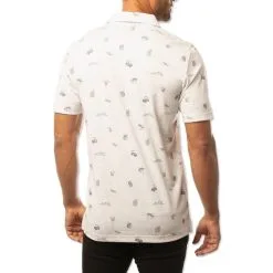 TravisMathew Stolen Time Golf Polo 2021 -Golf Clubs SHOP ann2586 heather white 3 03044.1636617789