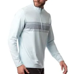 TravisMathew Blue Blanket Golf Pullover 2021 -Golf Clubs SHOP ann2591 heather airy blue 4 64908.1636076006