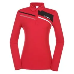 JDX America X-Swing Longsleeve Golf Polo 2021 Women -Golf Clubs SHOP ann2621 dark red 1 40441.1636697727