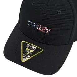 Oakley 6 Panel Stretch Metallic Golf Cap 2021 -Golf Clubs SHOP ann2629 black american flag 3 40299.1641601671