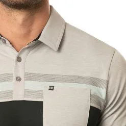 TravisMathew Salad Days Golf Polo 2022 -Golf Clubs SHOP ann2678 heather light gray 3 24233.1654307648
