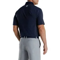 FootJoy Diamond Dot Print Lisle Self Collar Golf Polo 2022 -Golf Clubs SHOP ann2771 navy 3 06281.1644561096
