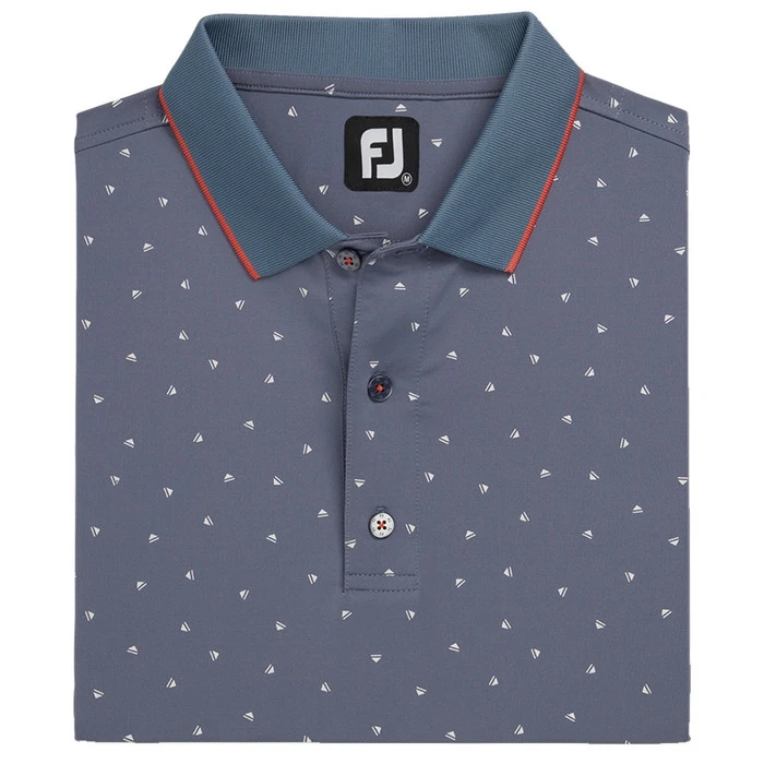 FootJoy Push Play Print Lisle Knit Collar Golf Polo 2022 6 FootJoy Push Play Print Lisle Knit Collar Golf Polo 2022 - Image 6