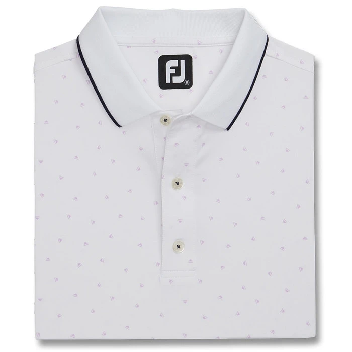 FootJoy Push Play Print Lisle Knit Collar Golf Polo 2022 2 FootJoy Push Play Print Lisle Knit Collar Golf Polo 2022 - Image 2