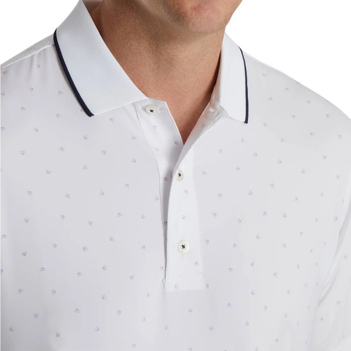 FootJoy Push Play Print Lisle Knit Collar Golf Polo 2022 5 FootJoy Push Play Print Lisle Knit Collar Golf Polo 2022 - Image 5