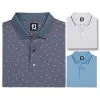FootJoy Push Play Print Lisle Knit Collar Golf Polo 2022