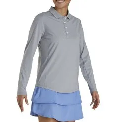 FootJoy Longsleeve Sun Protection Golf Polo 2022 Women -Golf Clubs SHOP ann2780 heather gray 2 90577.1651049924