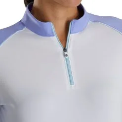 FootJoy Longsleeve Sun Protection Golf Pullover 2022 Women -Golf Clubs SHOP ann2791 white violet 4 22921.1646464826