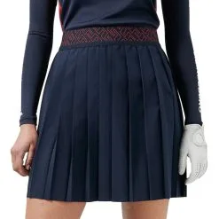 J.Lindeberg Odia Pleated Golf Skirt 2022 Women -Golf Clubs SHOP ann2819 jl navy 2 84119.1647052382