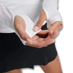 Nike Dri-FIT UV Victory Printed Longsleeve Golf Baselayer 2022 Women -Golf Clubs SHOP ann2964 white black 3 21676.1666168631