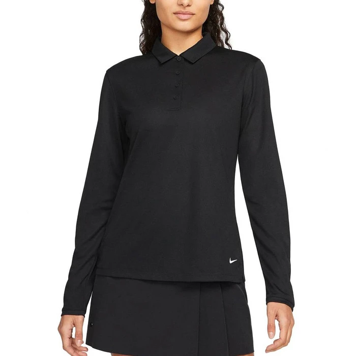 Nike Dri-FIT Victory Solid Longsleeve Golf Polo 2022 Women 2 Nike Dri-FIT Victory Solid Longsleeve Golf Polo 2022 Women - Image 2