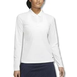 Nike Dri-FIT Victory Solid Longsleeve Golf Polo 2022 Women 9 Nike Dri-FIT Victory Solid Longsleeve Golf Polo 2022 Women -Golf Clubs SHOP ann2967 white black 1 1 08624.1668236109