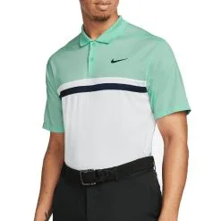 Nike Dri-FIT Victory Color-Blocked Golf Polo 2022 -Golf Clubs SHOP ann2973 mint foam white obsidian obsidian 1 09944.1669099491
