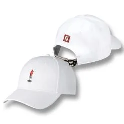 FootJoy Performance Motif Golf Cap 2022 -Golf Clubs SHOP ann3153 white red 1 64761.1659509904