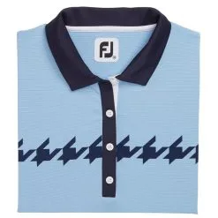 FootJoy Cap Sleeve Houndstooth Print Golf Polo 2022 Women -Golf Clubs SHOP ann3185 blue 4 17228.1662695555