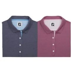 FootJoy Sleeveless Houndstooth Trim Pique Golf Polo 2022 Women