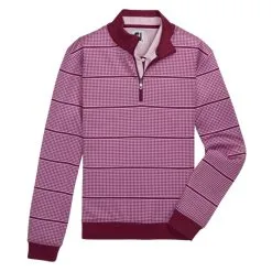 FootJoy Half Zip Houndstooth Print Midlayer Golf Pullover 2022 Women -Golf Clubs SHOP ann3223 fig 1 20315.1663033713