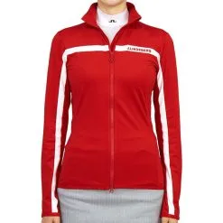 J.Lindeberg Seasonal Janice Mid Layer FW Golf Jacket 2022 Women -Golf Clubs SHOP ann3393 barbados cherry 2 76280.1669448003