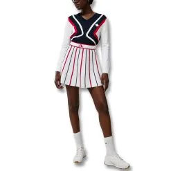 J.Lindeberg River Knitted Golf Skirt 2022 Women -Golf Clubs SHOP ann3406 white 4 38301.1666937256