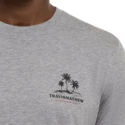 TravisMathew Sit And Go Golf Shirt 2022 -Golf Clubs SHOP ann3497 heather gray 3 31210.1667539193