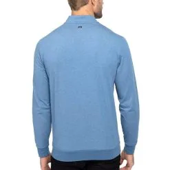 TravisMathew Splash Of Color Golf Pullover 2023 -Golf Clubs SHOP ann4047 heather mid blue 3 22837.1677806860