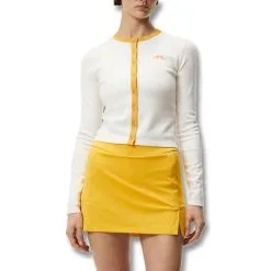 J.Lindeberg Freda Knitted Cardigan Golf Sweater 2023 Women -Golf Clubs SHOP ann4113 white 2 42292.1679106220