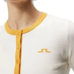 J.Lindeberg Freda Knitted Cardigan Golf Sweater 2023 Women -Golf Clubs SHOP ann4113 white 5 04434.1679106346