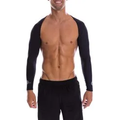 SParms Sun Protect+ UV/Sun Protection Cooling Golf Shoulder Wrap Unisex -Golf Clubs SHOP car0290 plain logo black 3 1 86459.1576305669