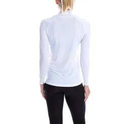 SParms Sun Protect+ UV/Sun Protection High Neck Longsleeve Golf Mock Women -Golf Clubs SHOP car0294 plain logo white 1 3 44030.1573523733