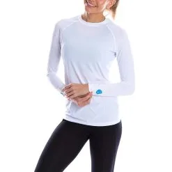 SParms Sun Protect+ UV/Sun Protection Round Neck Longsleeve Golf T-Shirt Women -Golf Clubs SHOP car0295 plain logo white 1 1 24965.1573546828