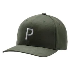 PUMA P Lux 110 Snapback Golf Cap 2020 -Golf Clubs SHOP car0439 deep lichen green 1 84590.1581668565