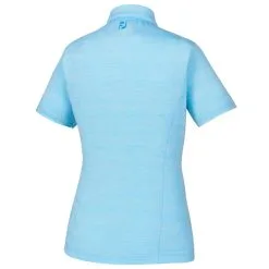 FootJoy Shirt Space Dye Self Collar Golf Polo 2020 Women -Golf Clubs SHOP car0936 light blue 2 61638.1576743608