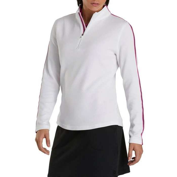 FootJoy Midlayer Sleeve Stripe Golf Polo 2020 Women 2 FootJoy Midlayer Sleeve Stripe Golf Polo 2020 Women - Image 2