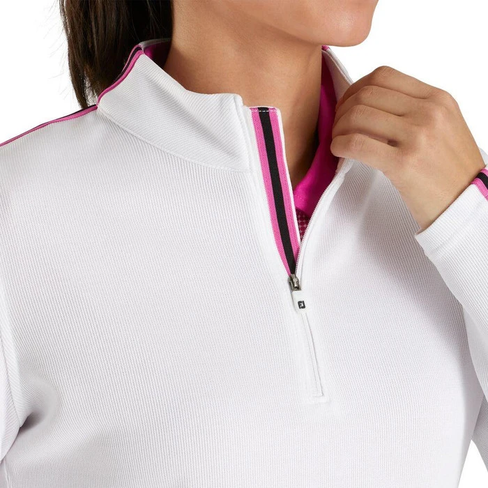 FootJoy Midlayer Sleeve Stripe Golf Polo 2020 Women 4 FootJoy Midlayer Sleeve Stripe Golf Polo 2020 Women - Image 4