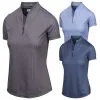 Greg Norman ML75 2Below Micro Paisley Zip Golf Polo 2019 Women