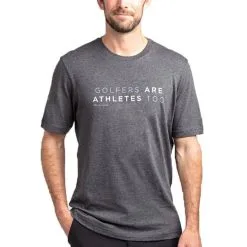 TravisMathew Ted Golf T-Shirt 2019 -Golf Clubs SHOP car0986 heather gray pinstripe 3 19048.1578989903