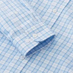FootJoy Lightweight Stretch Twill Woven Plaid Golf Shirt 2019 -Golf Clubs SHOP car0994 clear blue light blue white 3 94167.1578098134