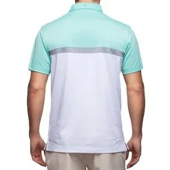 Devereux Reed Golf Polo -Golf Clubs SHOP dez1899 aqua steel white 1 2 76985.1493754335
