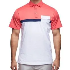 Devereux Reed Golf Polo -Golf Clubs SHOP dez1899 calypso coral navy white 1 1 37122.1493754335