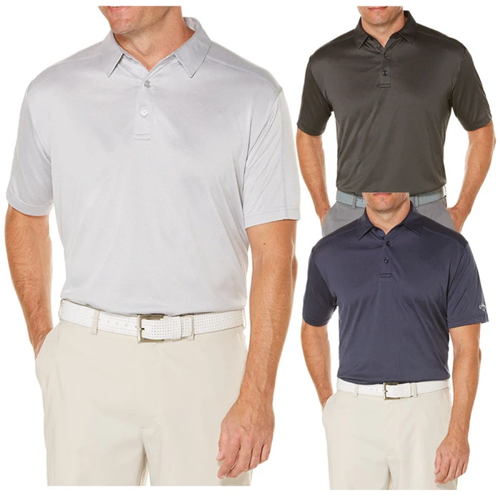 Callaway Opti Dri Denim Jacquarded Golf Polo (Big And Tall) 2017 1 Callaway Opti Dri Denim Jacquarded Golf Polo (Big And Tall) 2017