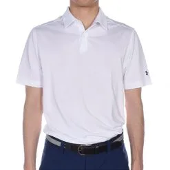 Under Armour Microthread Golf Polo 2018 -Golf Clubs SHOP dez6369 white 1 70919.1618630369