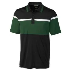 Cutter And Buck Everson Stripe Golf Polo 2019 -Golf Clubs SHOP dez6407 hunter black 1 91061.1530967603