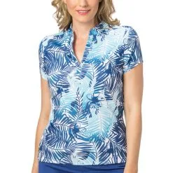 Nancy Lopez Golf Tropic Short Sleeve Golf Polo 2019 Women -Golf Clubs SHOP dez8150 twilight multi 1 21481.1548471560