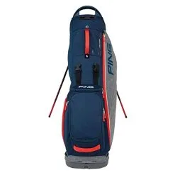 PING Hoofer Lite Carry Bag 2021 -Golf Clubs SHOP lrl0182 heathered gray navy scarlet 2 87379.1608966482