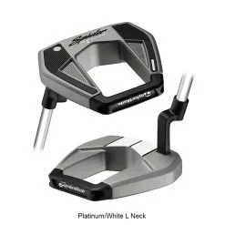 TaylorMade Spider S Putter 2021 -Golf Clubs SHOP lrl0199 left platinum white l neck 1 1 78185.1615272737